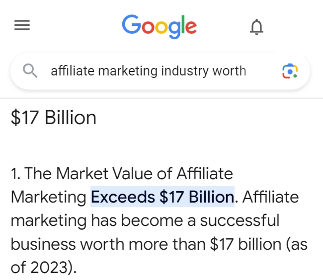 affiliate marketing industry