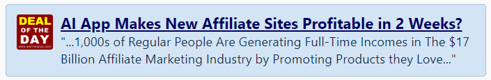 Affiliate Core AI WarriorPlus Deal of The Day