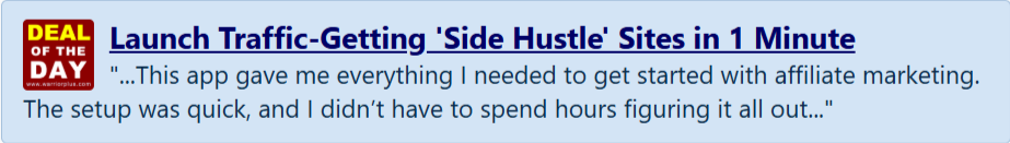 Side Hustle Profit Engine Deal of The Day
