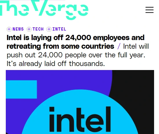 Intel layoffs news